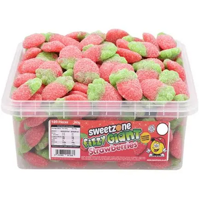 Sweetzone Giant Fizzy Strawberries 800g