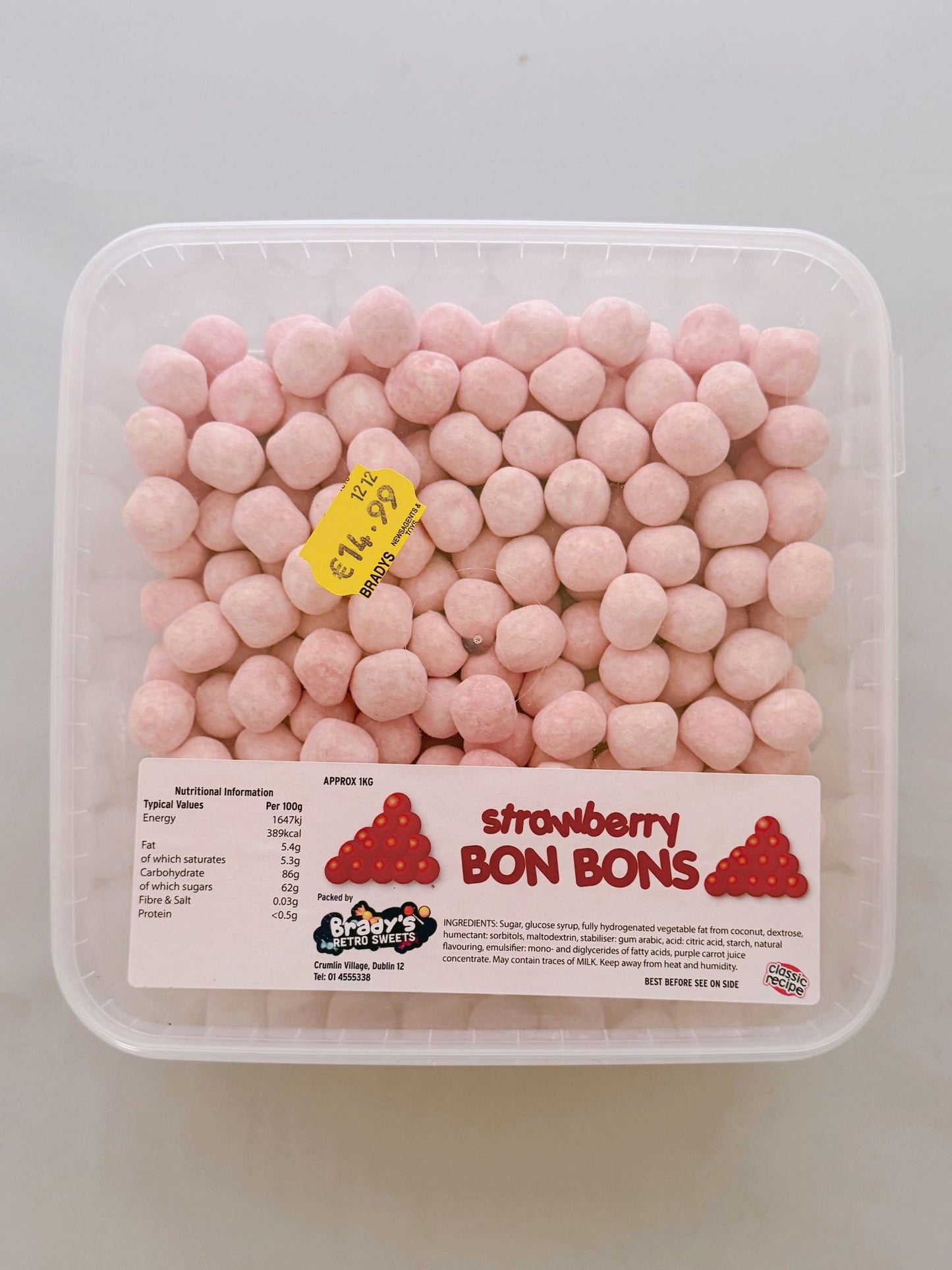 Strawberry Bon Bon’s 1Kg
