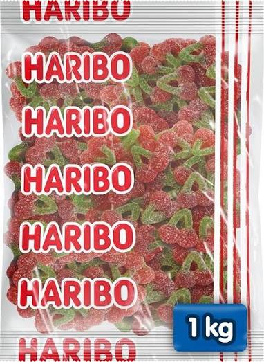 Haribob Happy Cherries Plain 1Kg bag