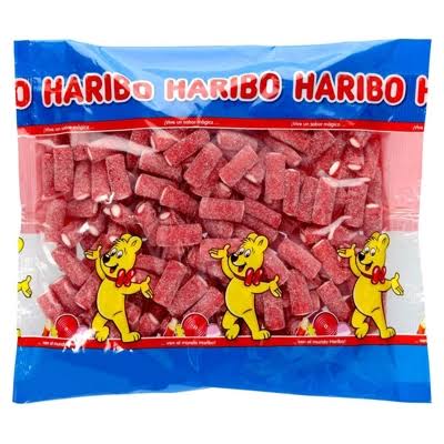 Haribo Strawberry Pencils Fizzy 1Kg bag