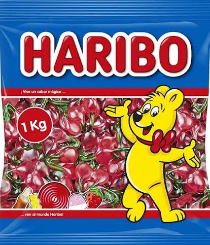Haribob Happy Cherries Plain 1Kg bag