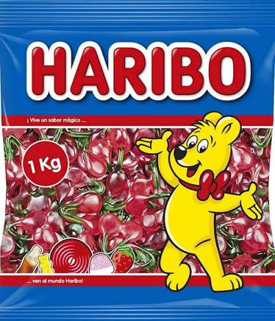 Haribob Happy Cherries Plain 1Kg bag