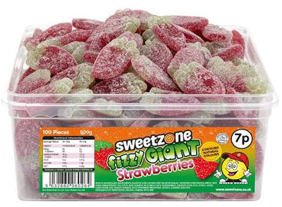 Sweetzone Giant Fizzy Strawberries 800g