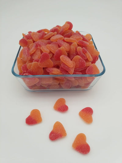 Peach Hearts 1Kg bag